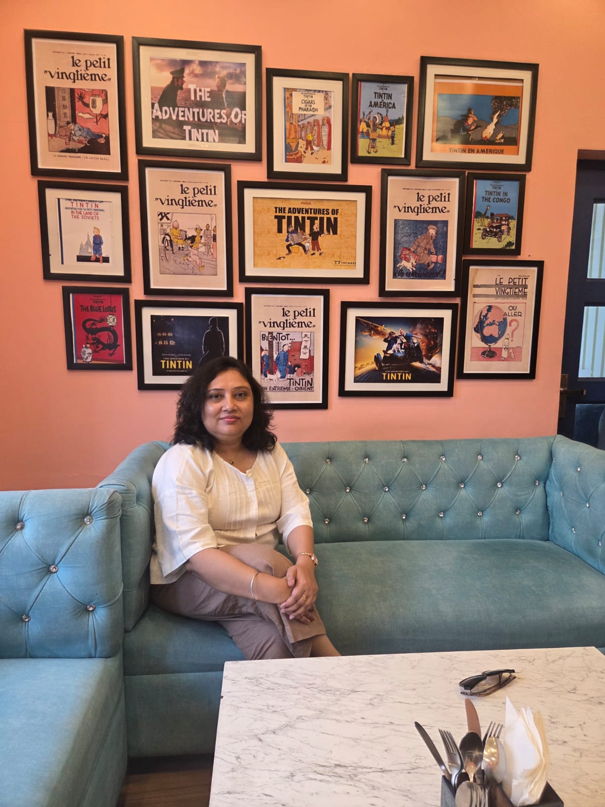 Paramitta seated in a conversation setting