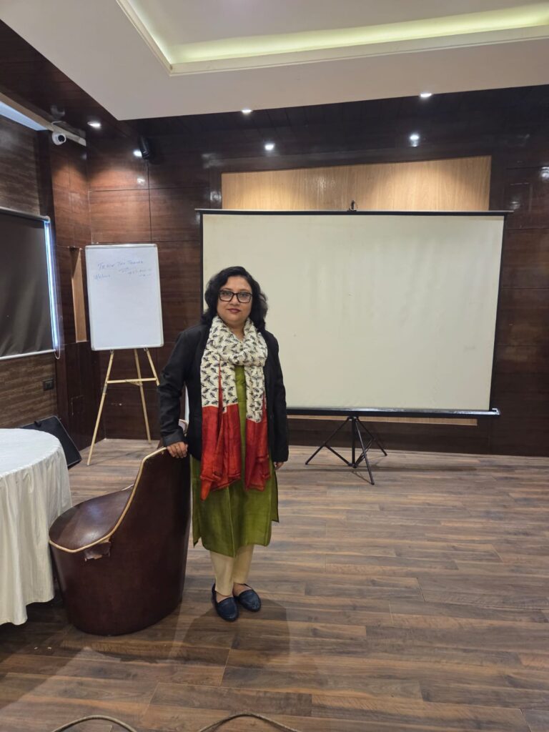Paramitta in a training room